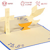 LINPOPUP Pop Up 3D Card, Birth Card, Voucher, Greeting Card for Communion, confirmation, Christening, LINPopUp®, N102
