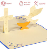 LINPOPUP Pop Up 3D Card, Birth Card, Voucher, Greeting Card for Communion, confirmation, Christening, LINPopUp®, N102