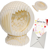 MAGICPAPER® LINPOPUP MagicPaper, pop-up flower ball, gift for birthday, mother's day, anniversary, farewell