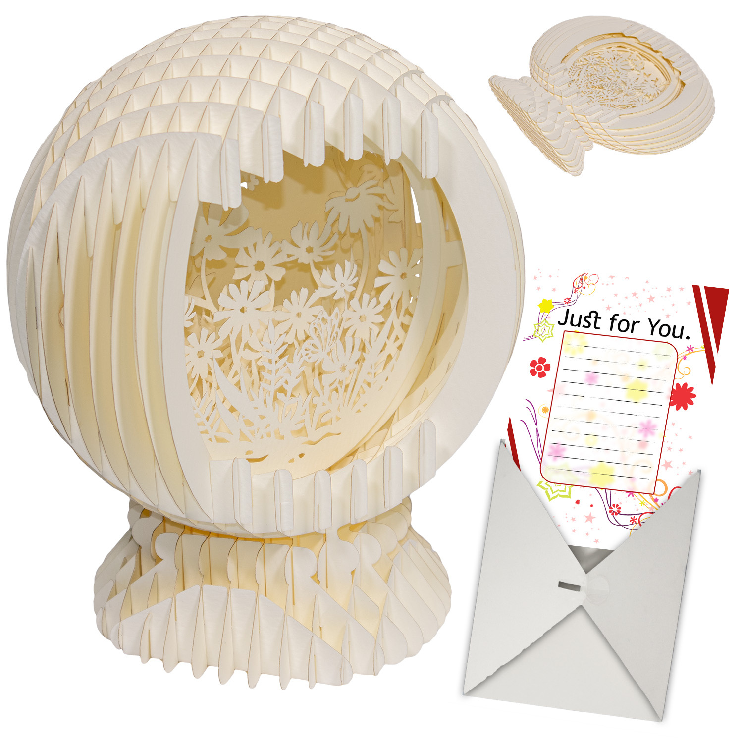 MAGICPAPER® LINPOPUP MagicPaper, pop-up flower ball, gift for birthday, mother's day, anniversary, farewell