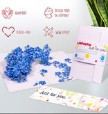 LINPOPUP Pop-Up Card Flower - 3D flower card for birthday, Mother's Day, to say goodbye to a colleague, get well soon or as a thank you card, as a gift of money, orchid, N309