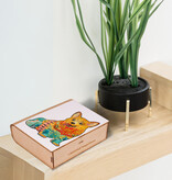 MagicWood Holzpuzzle für Erwachsene und Kinder, mit einzigartigen Tierform Puzzleteile, mit hochwertigem Geschenkbox aus Holz, als Geschenk zum Geburtstag, zur Einschulung, Holz Puzzle Hund, N002