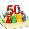 LINPOPUP Pop Up 3D Karte, Geburtstagskarte, Glückwunsch karte Gutschein, 50.Geburtstag, LIN17263, LINPopUp®, N21