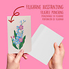 LINPOPUP Pop-up card flowers - greeting card butterfly, birthday card, Mother's Day card, 3D flower card for wife, mother, girlfriend, as get well soon, money gift, voucher, LINPOPUP® , N179