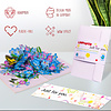 LINPOPUP Pop-up card flowers - greeting card butterfly, birthday card, Mother's Day card, 3D flower card for wife, mother, girlfriend, as get well soon, money gift, voucher, LINPOPUP® , N179