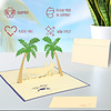 LINPOPUP Pop Up 3D Card, Greeting Card, Travel Voucher, Holiday Island, LINPopUp®, N121
