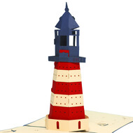 LINPOPUP Pop Up Card, 3D Card, Lighthouse, N119