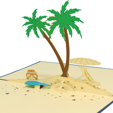 LINPOPUP Pop Up Card, 3D Card, Snorkelling, N109