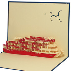 LINPOPUP Pop Up Card, 3D Card, Cruise, N115