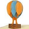 LINPOPUP Pop Up 3D Karte, Geburtstagskarten,Glückwunsch karte, Reisegutschein, Heißluftballon, LIN17134, LINPopUp®, N150