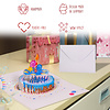 LINPOPUP LINPOPUP® Pop-Up Karte Geburtstag Geldgeschenk, 3D Pop Up Karte mit Geldfach als Geldgeschenke - Verpackung, Geburtstagskarte mit Umschlag, originelles Geburtstagsgeschenk, G4