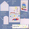 LINPOPUP LINPOPUP® Pop-Up Karte Geburtstag Geldgeschenk, 3D Pop Up Karte mit Geldfach als Geldgeschenke - Verpackung, Geburtstagskarte mit Umschlag, originelles Geburtstagsgeschenk, G4