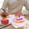 LINPOPUP LINPOPUP® Pop-Up Karte Geburtstag Geldgeschenk, 3D Pop Up Karte mit Geldfach als Geldgeschenke - Verpackung, Geburtstagskarte mit Umschlag, originelles Geburtstagsgeschenk, G2 (Pink)