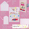 LINPOPUP LINPOPUP® Pop-Up Karte Geburtstag Geldgeschenk, 3D Pop Up Karte mit Geldfach als Geldgeschenke - Verpackung, Geburtstagskarte mit Umschlag, originelles Geburtstagsgeschenk, G2 (Pink)