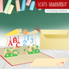 LINPOPUP Pop Up 3D Card, Greeting Card, First Day of School, Enrolment, LINPopUp®, N214