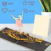 LINPOPUP LINPOPUP®, LIN17785, Pop Up Card Ballerina, Holiday on Ice, 3d Card Folding Cards Birthday Card Dance, Pop Up Card Gift Certificate, Figure Skating, Ballet, N120