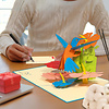LINPOPUP Pop-up card flowers - 3D birthday card with bird, hummingbird & hibiscus, as Mother's Day card, farewell card, XXL birthday card, N255