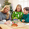 LINPOPUP Pop-up Christmas card Christmas tree with Christmas market & poinsettia - 3D Christmas greeting card with Christmas tree & presents for children, Merry Christmas card with envelope, N463