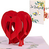 LINPOPUP Hochzeit Pop - Up 3D Karte, Geldgeschenk Hochzeit Verpackung, Personalisiert, Hochzeitsgeschenke Geld für Brautpaar, mit Umschlag, Hochzeitskarte Geldgeschenk, N94