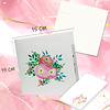 LINPOPUP LIN17767, LINPopUp®, Pop Up Karte Blumen, Blumenstrauß Pop-Up, Grußkarten, Klappkarte, Muttertagskarte, Abschied, Geburtstagskarte, gute Besserung, Papier Blumen, Rosen, Rosa, Pink,  N507