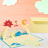 LINPOPUP Pop Up 3D Card, Birth Card, Congratulations on the birth, Baby, LINPopUp®, N96