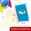 LINPOPUP Pop Up 3D Card, Birth Card, Congratulations on the birth, Baby, LINPopUp®, N96