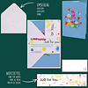 LINPOPUP LINPOPUP® Pop Up Karte – 3D Grußkarte mit Blumenstrauß, Handgemacht, Inklusive Umschlag – Geschenkidee zum Geburtstag, Muttertag, Danken, Gute Besserung, Libellen, N135