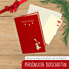 LINPOPUP Pop Up 3D Karte, Weihnachtskarte, Glückwunschkarte, Engel Mistelzweig, LIN17736, LINPopUp®, N410