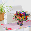 LINPOPUP LINPOPUP® Pop Up Karte Blumen – 3D Grußkarte mit Blumenstrauß, Handgemacht, Inklusive Umschlag – Geschenkidee zum Geburtstag, Muttertag, Danken, Gute Besserung, Dahlien, N44