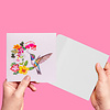 LINPOPUP  LINPOPUP® Pop Up Karte Kollibri – 3D Grußkarte handgemacht, inklusive Umschlag – Glückwunschkarte für Geburtstag, Hochzeit, Muttertag, Jubiläum oder Danke, Vögel Kolibris, N72