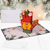 LINPopUp® Christmas Card 3D – Handmade pop-up card with Christmas motif – Greeting card with envelope – Gift idea for Christmas, Christmas gloves, N465