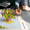 LINPOPUP Pop Up 3D Card, Birthday Card, Happy Mother's Day Card, Sunflowers, LIN17576, LINPopUp®, N335