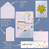 LINPOPUP Pop Up 3D Card, Birthday Card, Happy Mother's Day Card, Sunflowers, LIN17576, LINPopUp®, N335