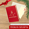 LINPOPUP Pop Up 3D Karte, Weihnachtskarte, Glückwunschkarte, Weihnachtsglocken, LIN17735, LINPopUp®, N409