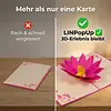 LINPOPUP Pop Up Card Wellness, Birthday Card, Greeting Cards Flowers, Mother's Day Card, Water Lilies, LIN17145, LINPopUp®, N39