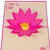 LINPOPUP Pop Up Card Wellness, Birthday Card, Greeting Cards Flowers, Mother's Day Card, Water Lilies, LIN17145, LINPopUp®, N39
