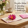 LINPOPUP Pop Up Card Wellness, Birthday Card, Greeting Cards Flowers, Mother's Day Card, Water Lilies, LIN17145, LINPopUp®, N39