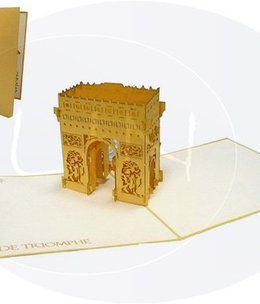 LINPOPUP Pop Up Karte, 3D Karte, Arc De Triomphe, N179