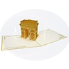 LINPOPUP Pop Up 3D Card, Greeting Card, Travel Voucher, Arc De Triomphe, LIN17087, LINPopUp®, N179