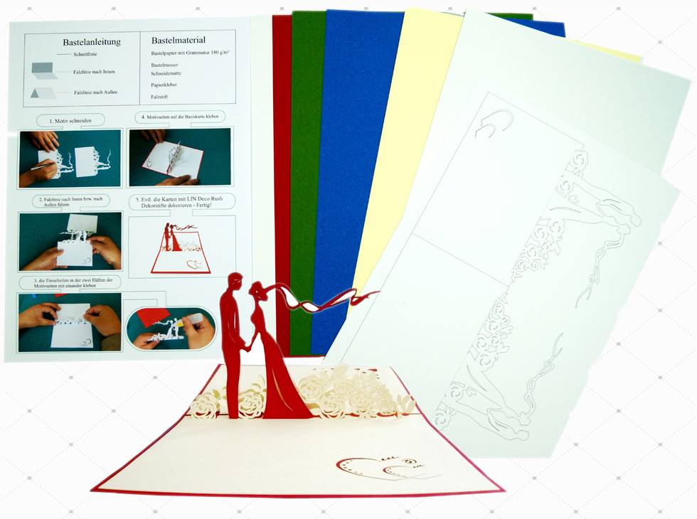 DIY- POP UP Hochzeitskarten
