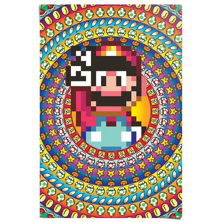 Super Mario - 8 bit - Poster 61 x 91.5 cm