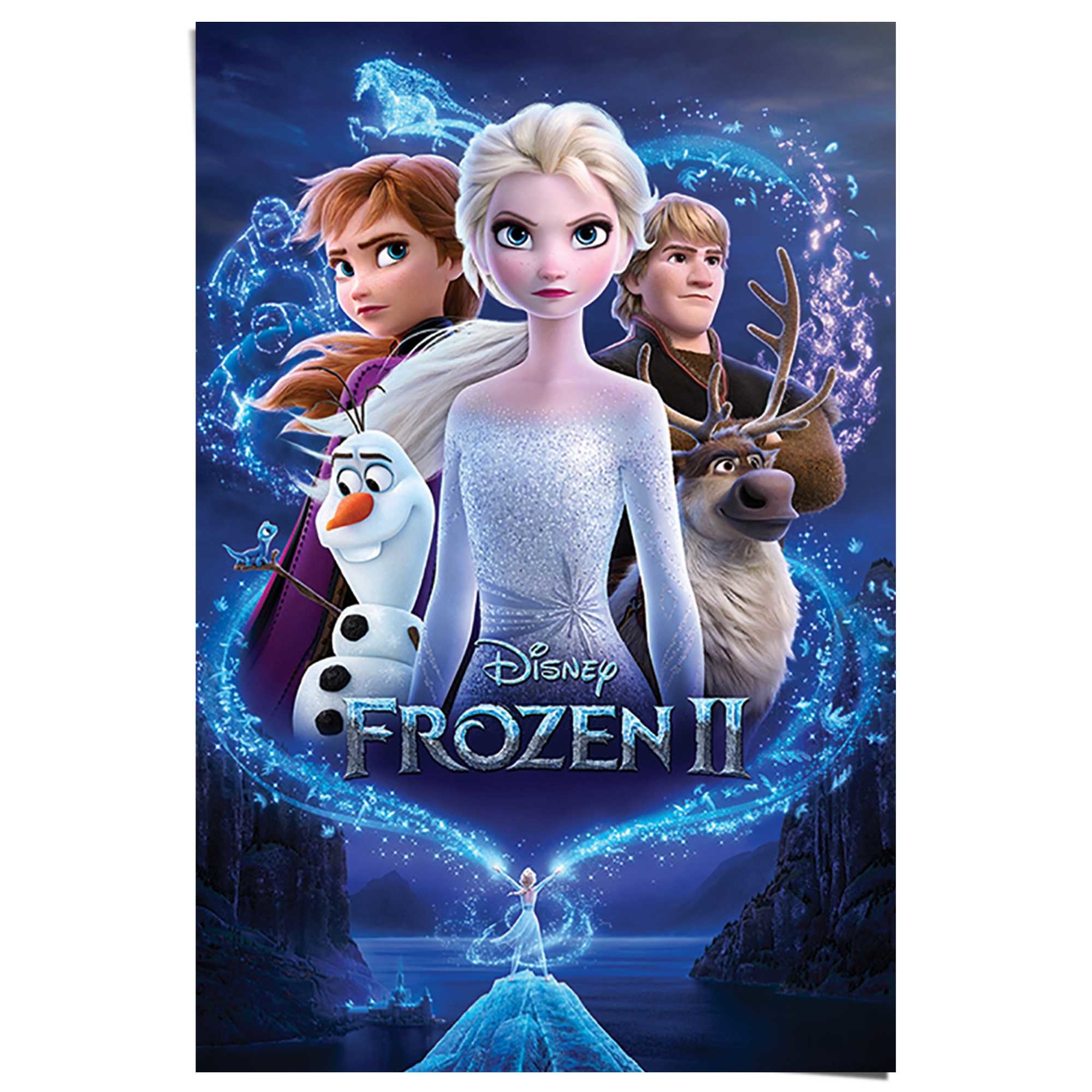 Geweldig Revolutionair Botanist Frozen 2 Filmposter | Poster Blauw - REINDERS!