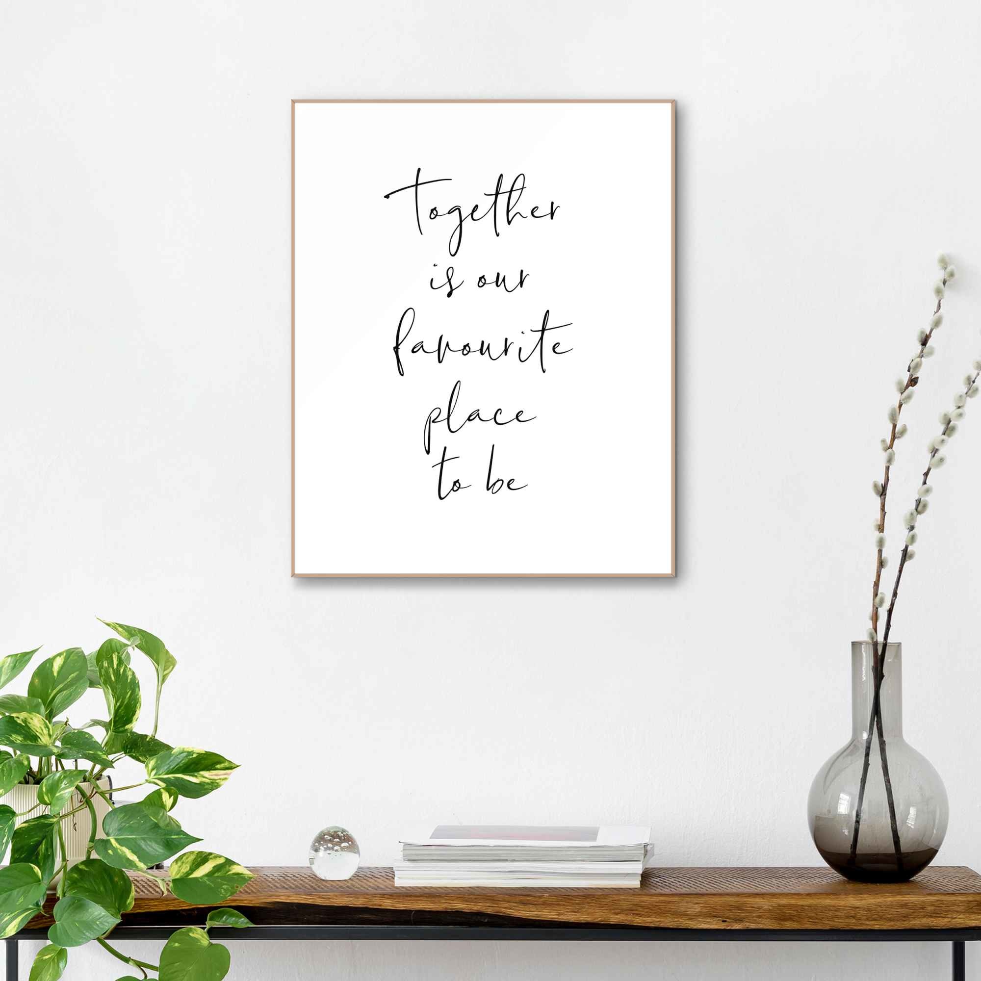 Samen Liefde Gezin Familie Citaat Schilderij Zwart Samen Liefde Gezin Familie Citaat Schilderij Zwart