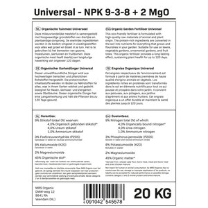 MRS Seeds & Mixtures Universal - Engrais organique pour jardin | 20KG-200m²