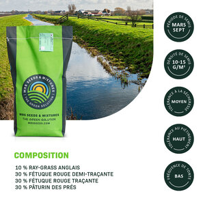 MRS Seeds & Mixtures Digues 2 - 15 kg | Mélange de digues résistant à l'eau