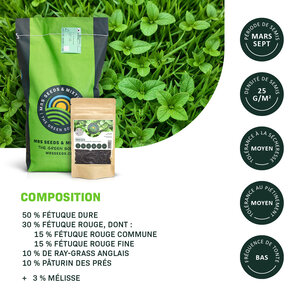 MRS Seeds & Mixtures Lemon Lawn - Pelouse Anti-Moustiques MRS Seeds & Mixtures Lemon Lawn - Pelouse Anti-Moustiques