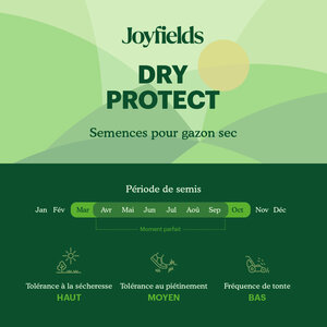 Joyfields Dry Protect - Semence gazon terrain sec Joyfields Dry Protect - Semence gazon terrain sec