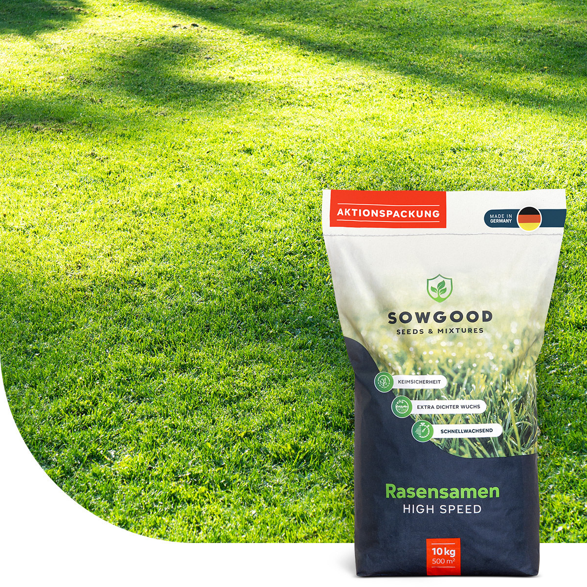 Gazon A Semer Dry & Strong: Gazon Terrain Sec | 5 Kg - 250 Mu00b2 | Semences De Pelouse A Semer