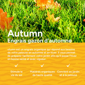 MRS Seeds & Mixtures Autumn - Engrais organique gazon d'automne | 18KG-360m2