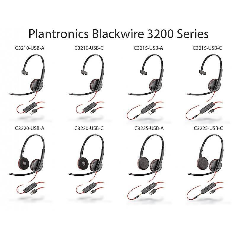 Poly Plantronics Blackwire C3215 USB‑A headset – heldere spraak, ultiem comfort, foto 4 van 4